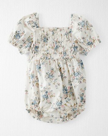 Baby Floral-Print Linen Bubble Made with Organic Cotton, 