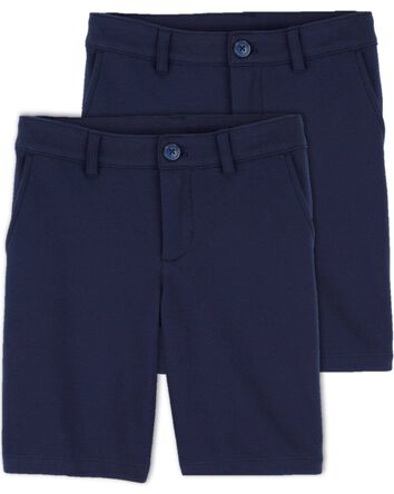 Kid 2-Pack Stretch  Uniform Chino Shorts, 