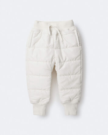 Toddler Ski Jogger Pant - Cream, 