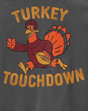 Toddler Turkey Touchdown Graphic Tee, 