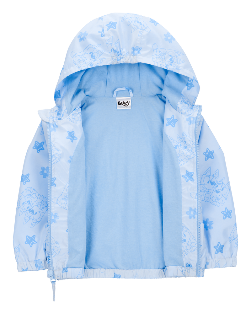 Toddler Bluey Windbreaker Jacket - Blue, image 2 of 3 slides