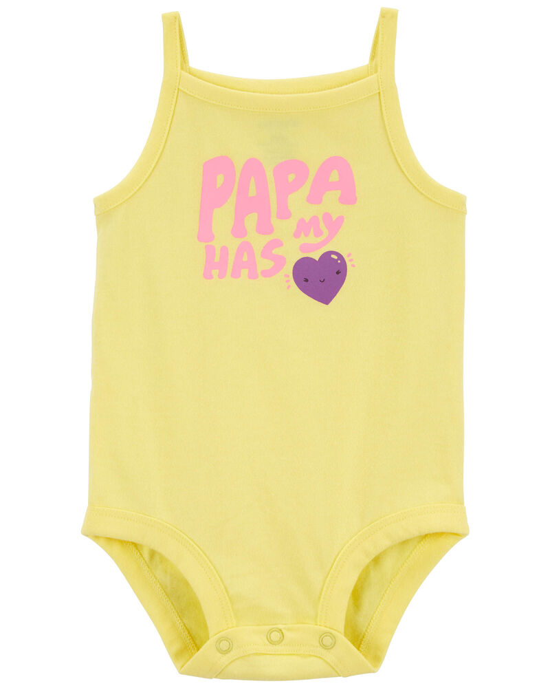 Baby 'Papa' Sleeveless Bodysuit, image 1 of 3 slides