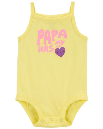 Baby 'Papa' Sleeveless Bodysuit, 