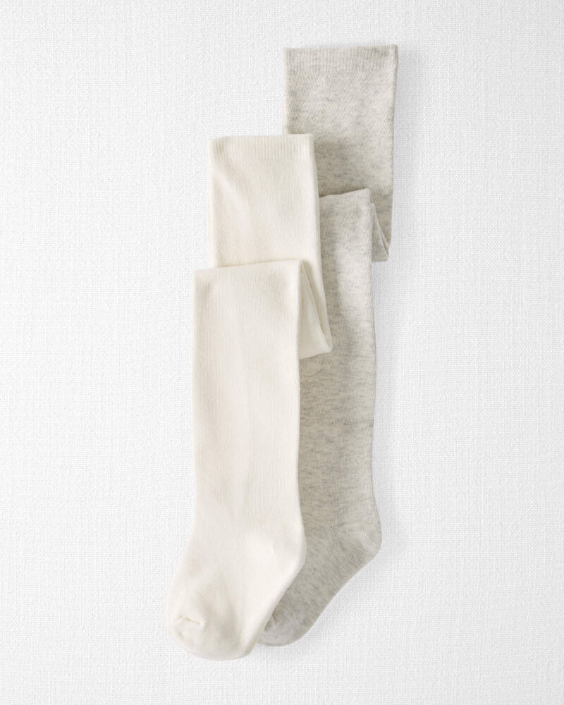 Toddler 2-Pack Tights Made with Organic Cotton, image 1 of 3 slides