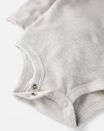 Baby Organic Cotton 2-Pack Mock Neck Bodysuits, 