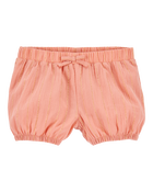 Toddler Pull-On Woven Shorts - Orange, image 1 of 7 slides