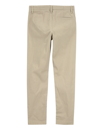 Kid Slim Tapered Chino Pants - Khaki, 