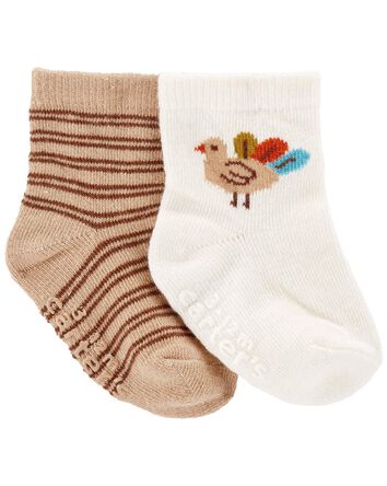 Baby 2-Pack Thanksgiving Booties, 