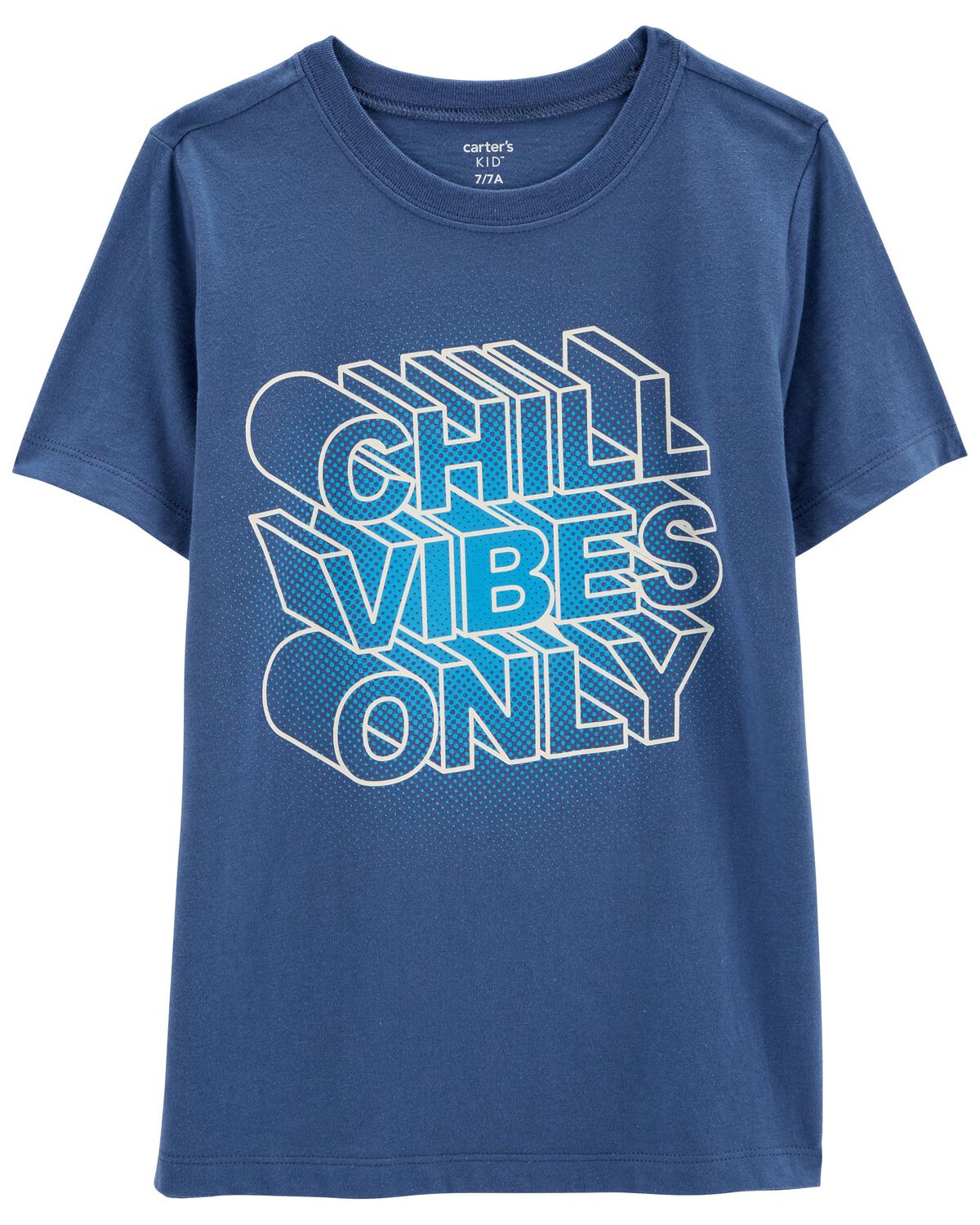Blue Kid Chill Vibes Only Jersey Tee | carters.com