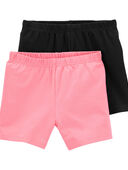 Black/Pink - Kid 2-Pack Tumbling Shorts