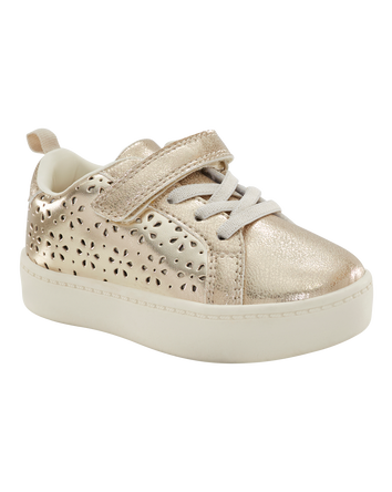 Toddler High-Top Glitter Sneakers - Gold, 