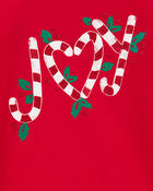 Toddler Joy Holiday Shirt - Red, image 2 of 3 slides