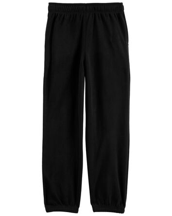 Kid Pull-On Fleece Cinched-Hem Pants, 