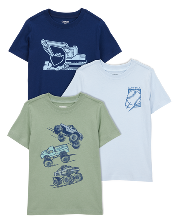 Toddler 3-Pack Graphic Tees, 