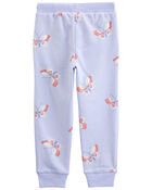 Baby Butterfly Print Fleece Joggers, image 2 of 4 slides