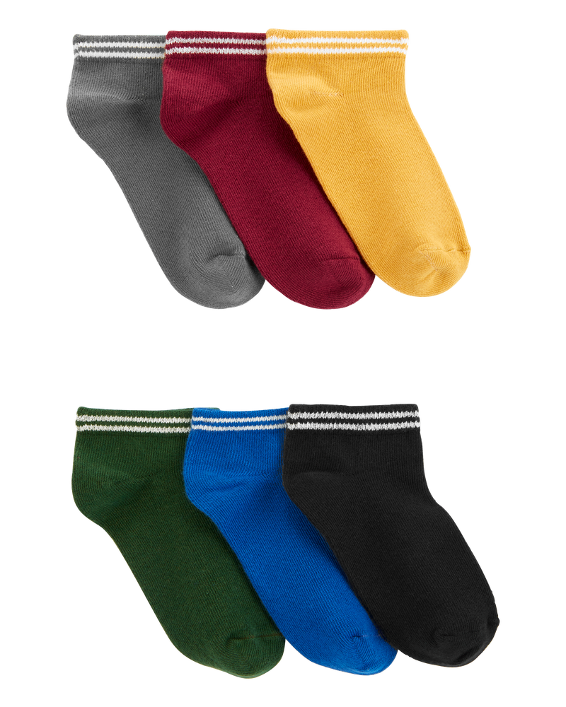 Kid 6-Pack No-Show Socks, image 1 of 2 slides