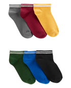 Kid 6-Pack No-Show Socks, image 1 of 2 slides