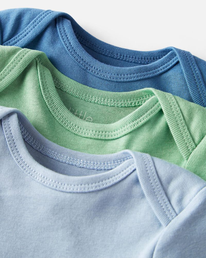 Baby 6-Pack Cotton Rib Bodysuits, image 2 of 4 slides