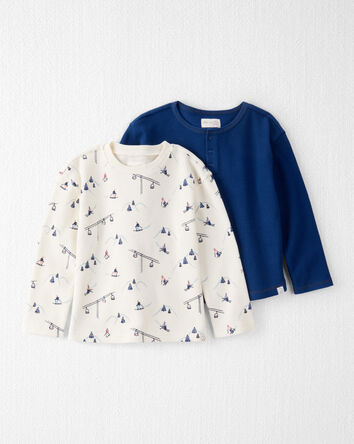 Toddler Boy 2-Pack Organic Cotton Tees, 