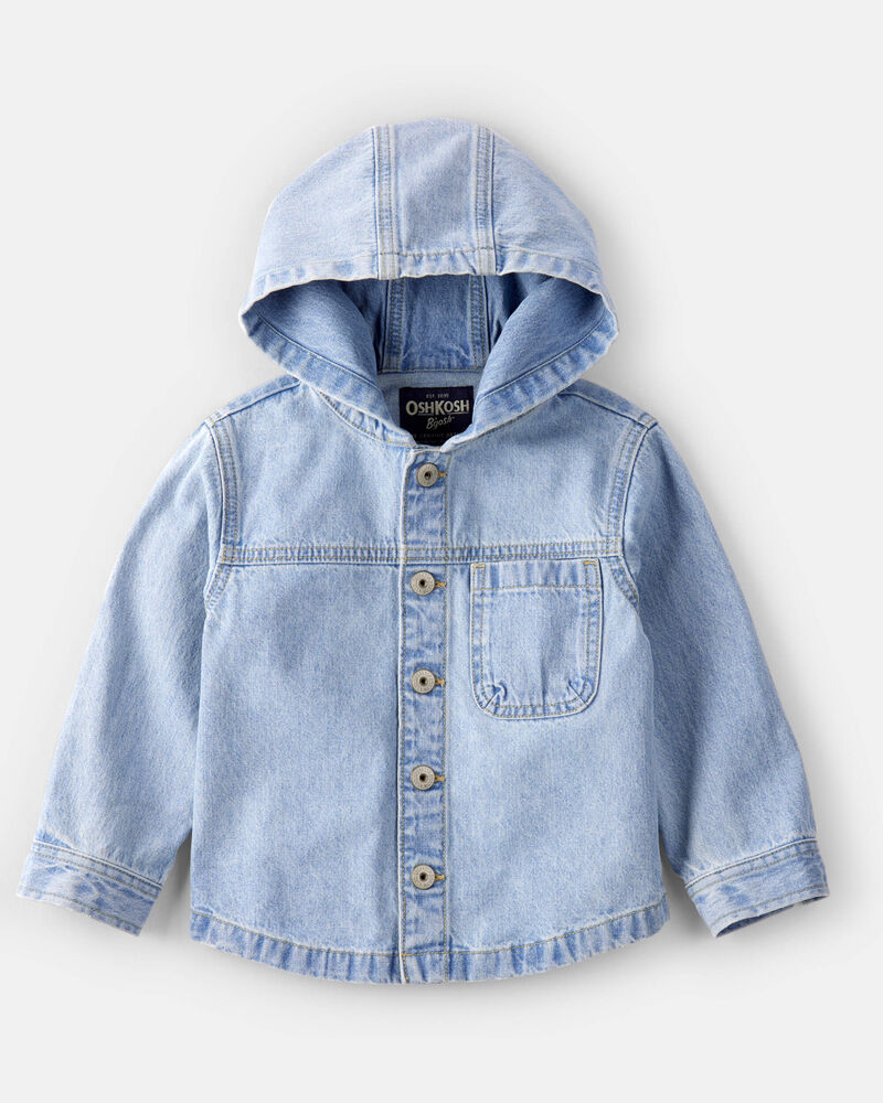 Toddler Boy Denim Fashion Jacket - Blue, image 1 of 3 slides