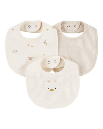 Baby 3-Pack Duck Bibs, 