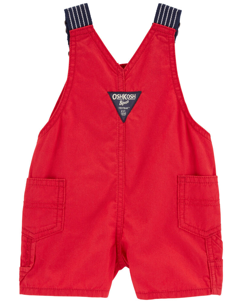Baby Canvas Shortalls: Hickory Stripe Strap Remix, image 2 of 3 slides