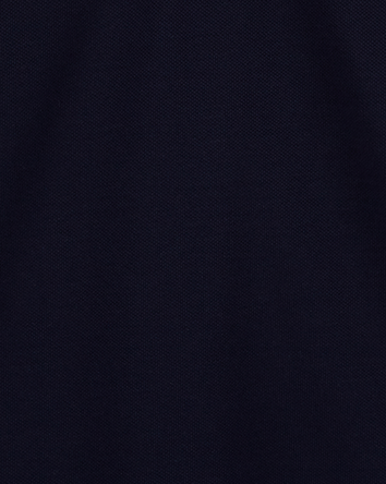 Kid Deep Navy Piqué Polo Shirt, 