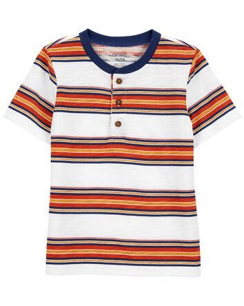Toddler Striped Jersey Henley, 