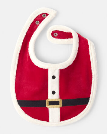 Baby Santa Bib - Red, 