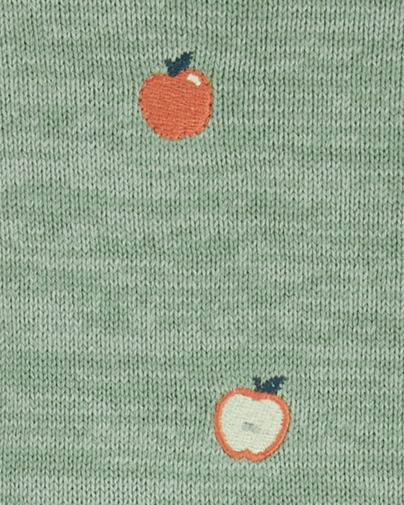 Baby 2-Piece Apple Sweater & Denim Pant Set, image 3 of 4 slides