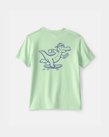 Toddler 'Later Gator' Skateboard Graphic Tee - Green, 