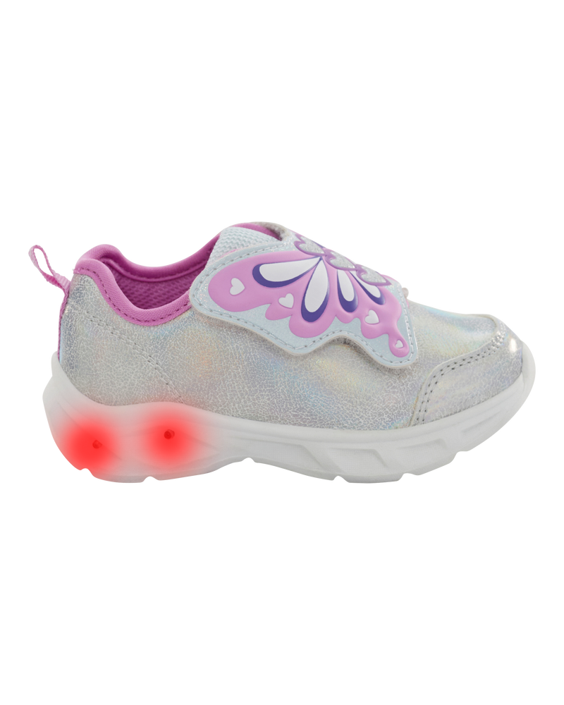 Toddler Butterfly Light-Up Sneakers, image 2 of 8 slides