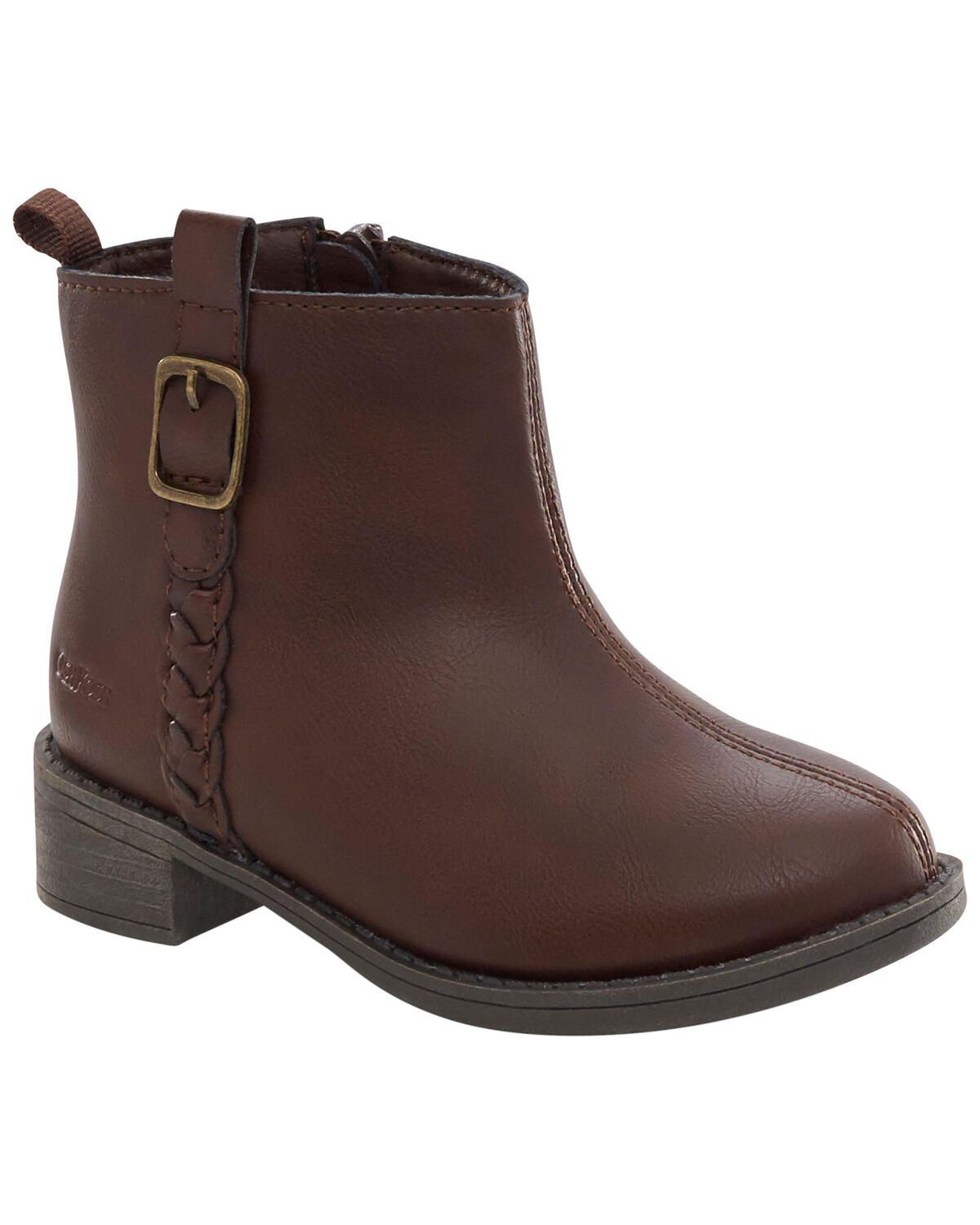 Brown Toddler SlipOn Boots