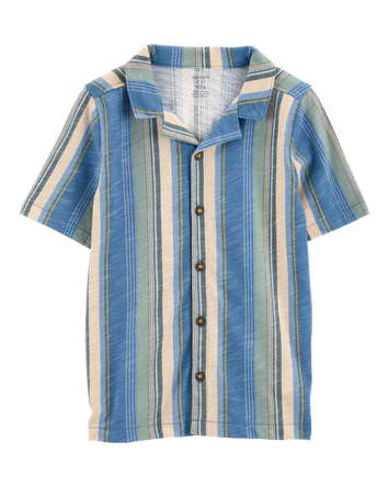 Kid Striped Button-Down Shirt, 