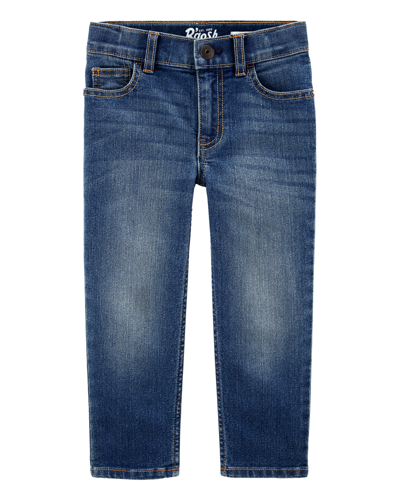 Baby Dark Blue Wash Straight-Leg Jeans, image 1 of 4 slides