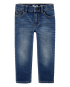 Baby Dark Blue Wash Straight-Leg Jeans, image 1 of 4 slides