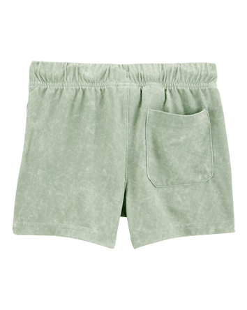 Toddler Solid Pull-On Knit Shorts - Green, 