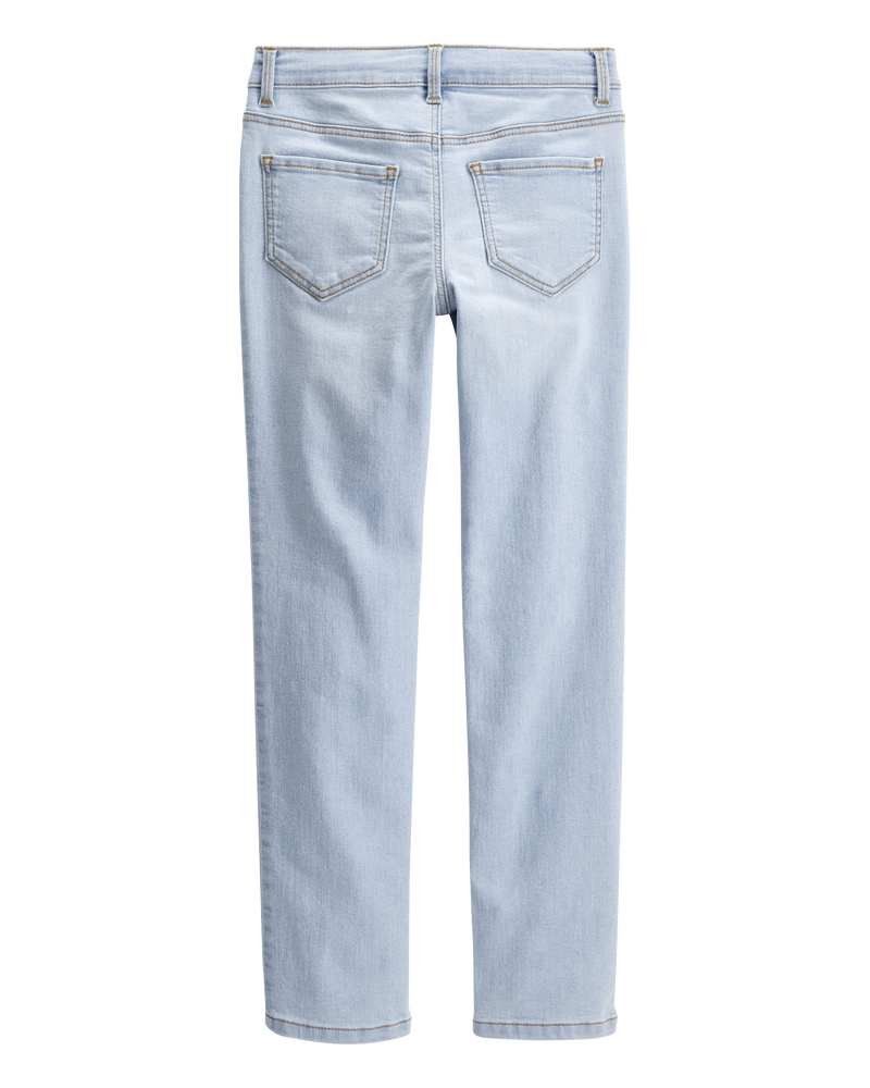 Kid Light Blue Ice Wash Skinny-Leg Jeans, image 3 of 5 slides