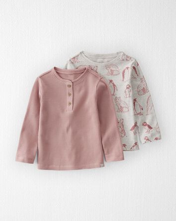 Toddler 2-Pack Shirts Made With Organic Cotton, 