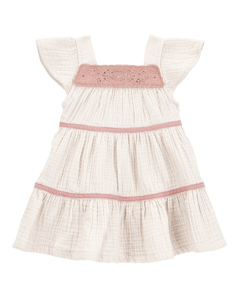 Baby Striped Tiered Dress, image 1 of 5 slides