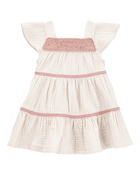 Baby Striped Tiered Dress, image 1 of 5 slides