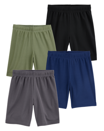 Kid 4-Pack Active Mesh Shorts, 