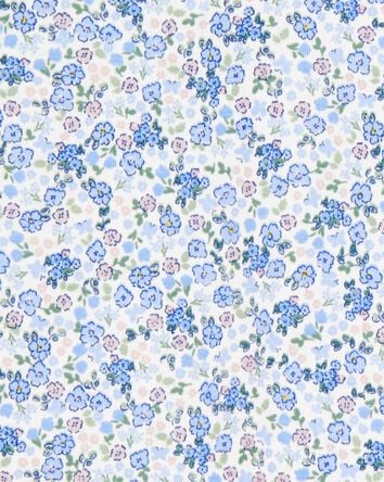 Kid 4-Piece Floral Cotton Pajamas, 