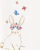 Toddler 2-Piece Bunny Cotton & Fleece Pajamas, image 2 of 3 slides
