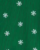 Toddler 2-Piece Christmas Snowflake Thermal Pajamas, image 2 of 3 slides