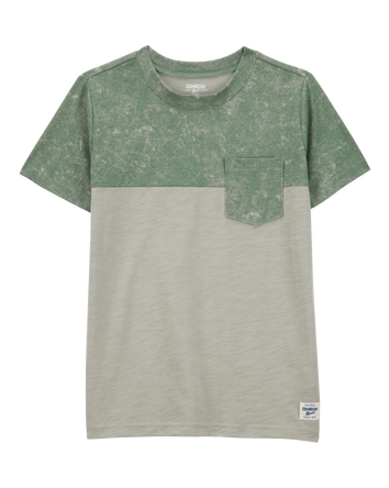 Kid Solid Short-Sleeve Pocket Tee - Green, 