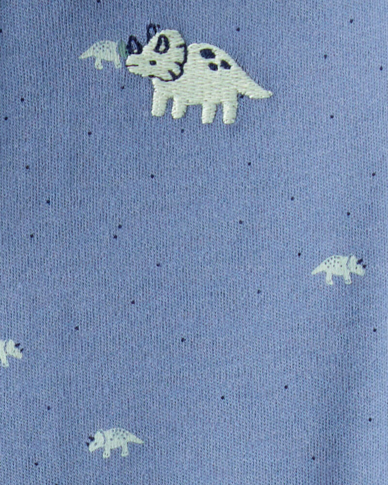 Baby Boy Rhino Print 100% Cotton Long-Sleeve Sleep & Play - Navy Blue, image 4 of 5 slides