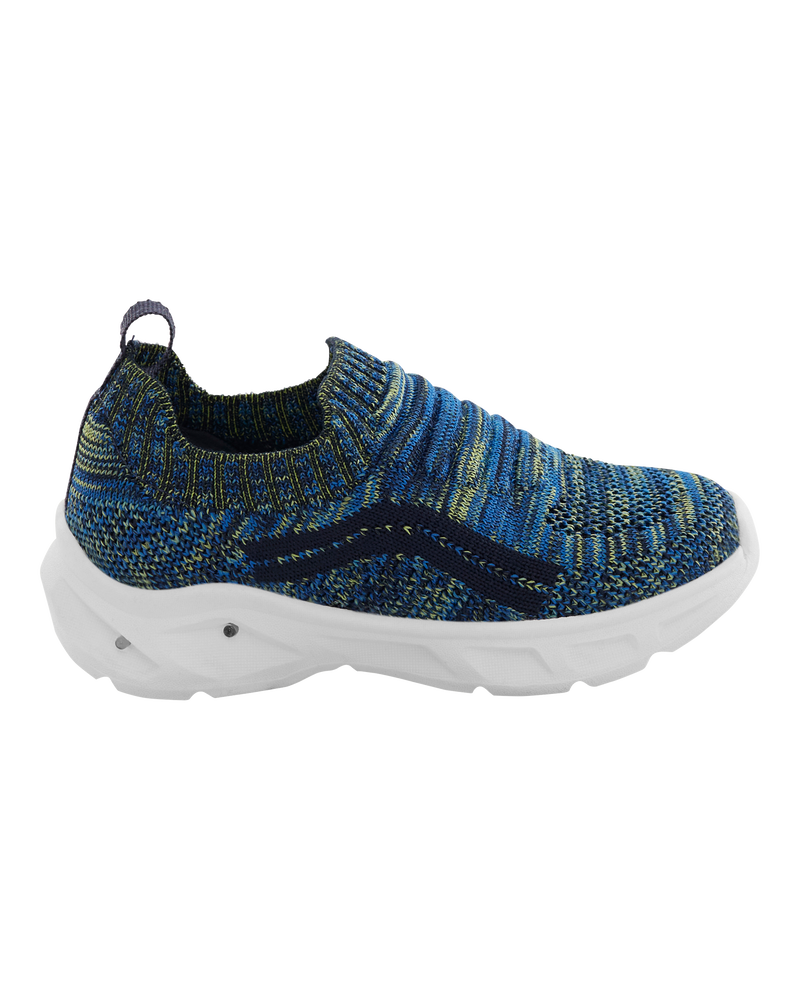 Toddler Light-Up Recycled Knit Slip-On Shoes, image 3 of 8 slides