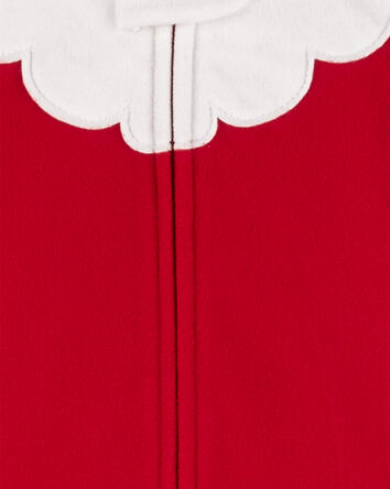 Toddler 1-Piece Santa Fleece Costume Pajamas, 