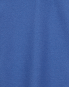 Toddler Pique Uniform Polo Shirt - Blue, image 2 of 3 slides